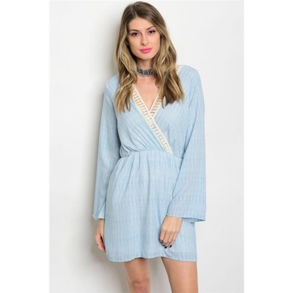 BohoBeauRoseBoutique Dresses & Skirts - Light Blue Boho Style Tunic Dress